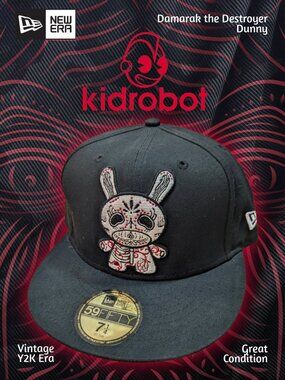 NEW ERA 59Fifty x kidrobot Dunny Damarak the Destroyer Fitted Hat SIZE 7 1/4